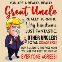 Donald Trump YouRe A Really Great Uncle Uncle Life Zip Tote Bag