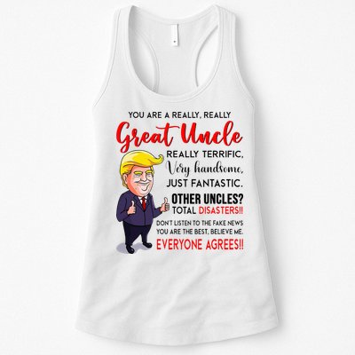 Donald Trump YouRe A Really Great Uncle Uncle Life Womens Tank Top