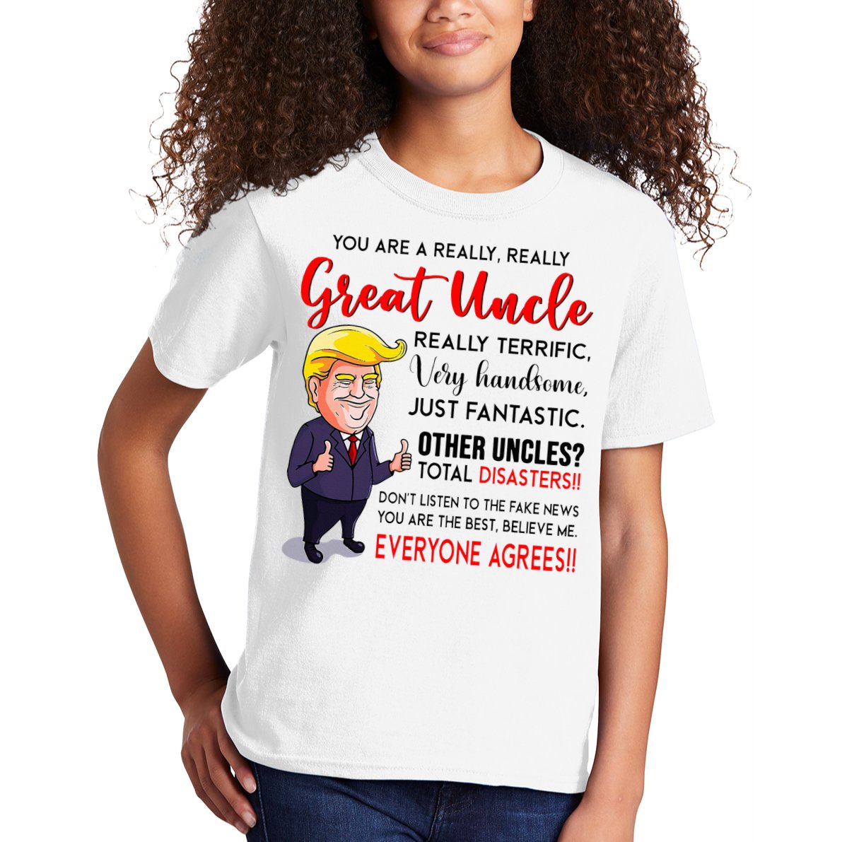 Donald Trump YouRe A Really Great Uncle Uncle Life Kids T-Shirt