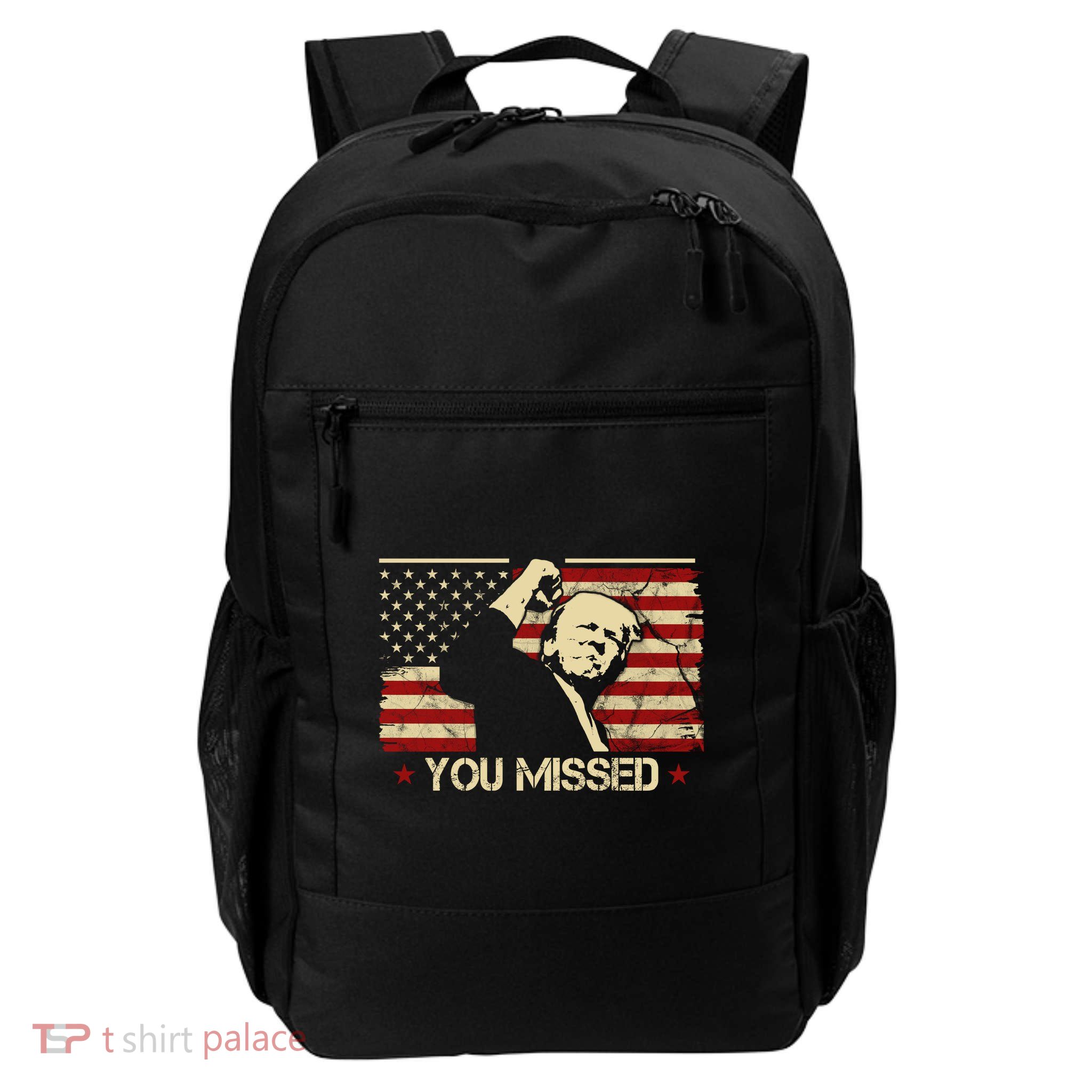 Donald Trump You Missed Vintage Usa Flag Election Backpack