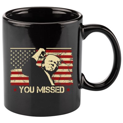 Donald Trump You Missed Vintage Usa Flag Election 11oz C Handle Ceramic Mug