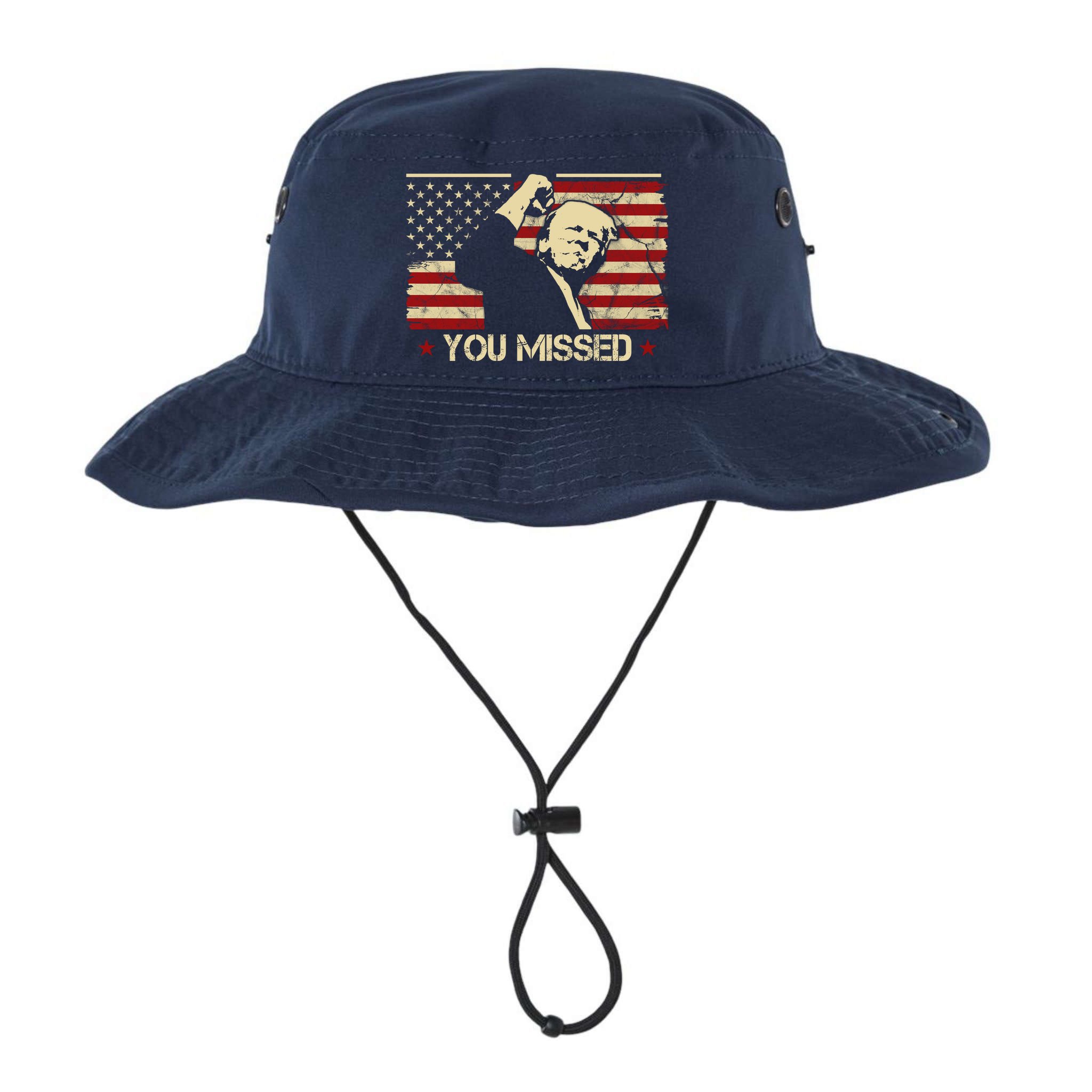 Donald Trump You Missed Vintage Usa Flag Election Bucket Hat
