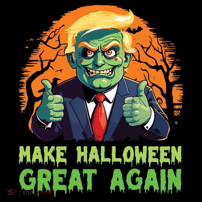 Donald Trump Zombie Make Halloween Great Again Trump Costume Tall T-Shirt