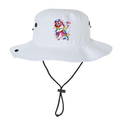 Dabbing Unicorn 4th Of July Women American Legacy Cool Fit Booney Bucket Hat