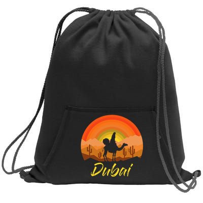 Dubai United Arab Emirates The Palm Sweatshirt Cinch Pack Bag