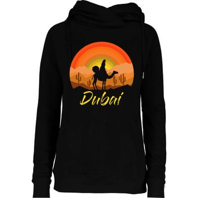 Dubai United Arab Emirates The Palm Womens Funnel Neck Pullover Hood