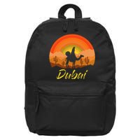 Dubai United Arab Emirates The Palm 16 in Basic Backpack