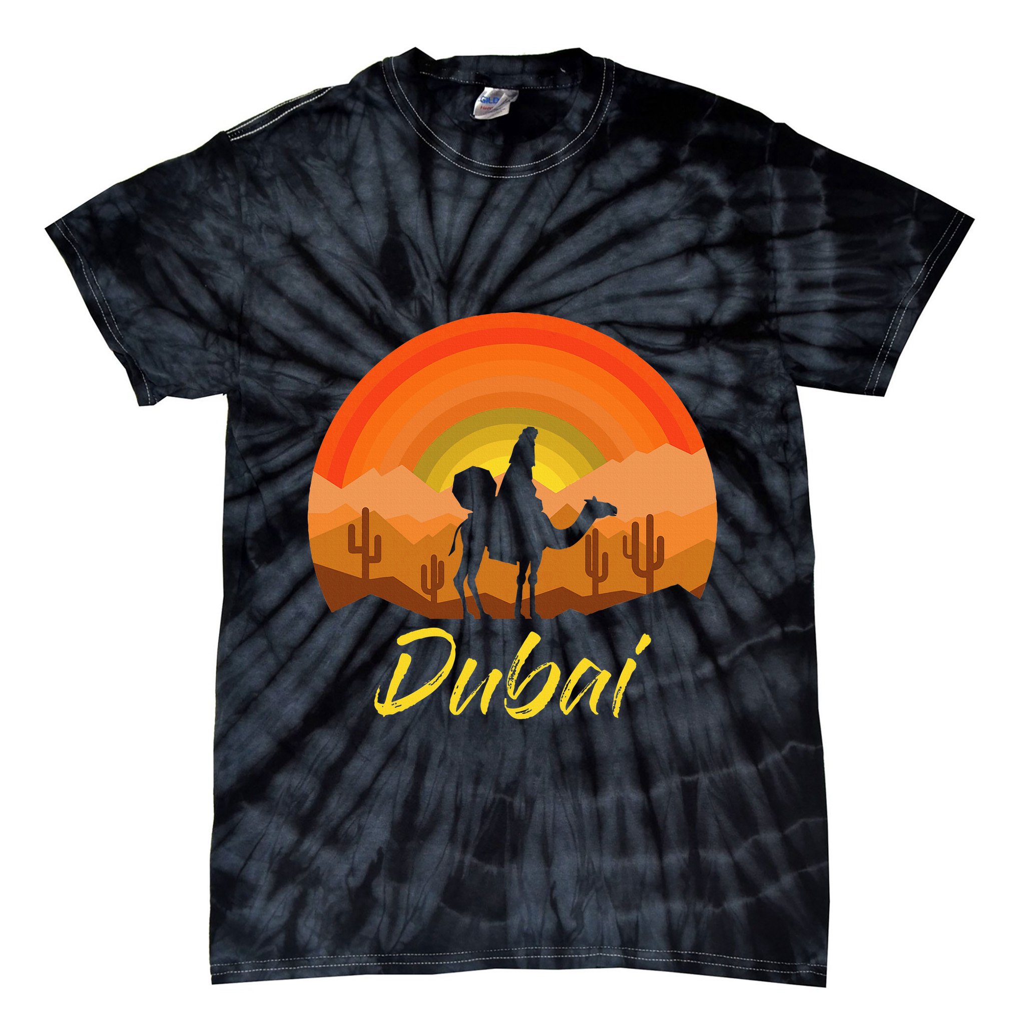 Dubai United Arab Emirates The Palm Tie-Dye T-Shirt