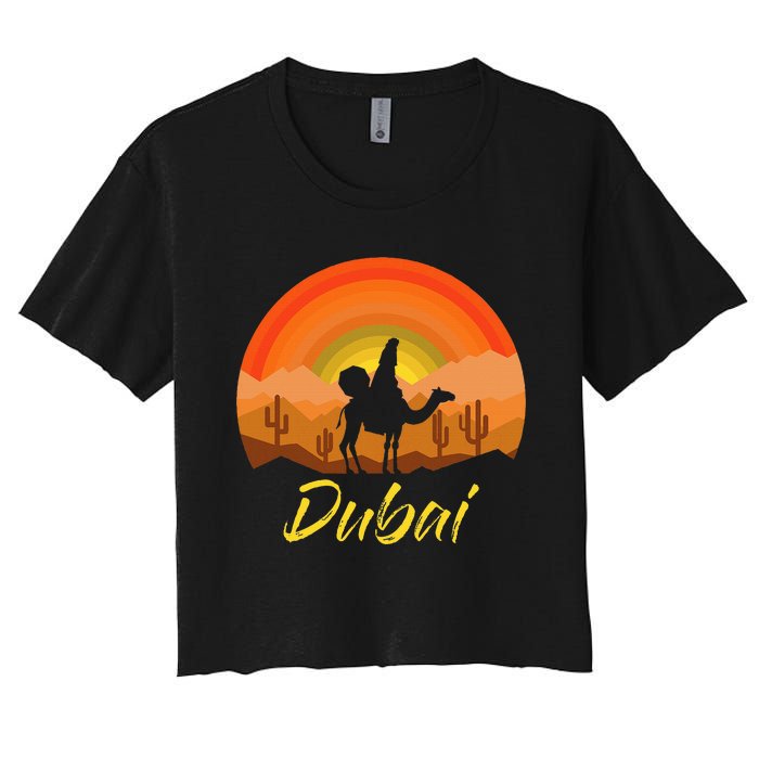 Dubai United Arab Emirates The Palm Women's Crop Top Tee