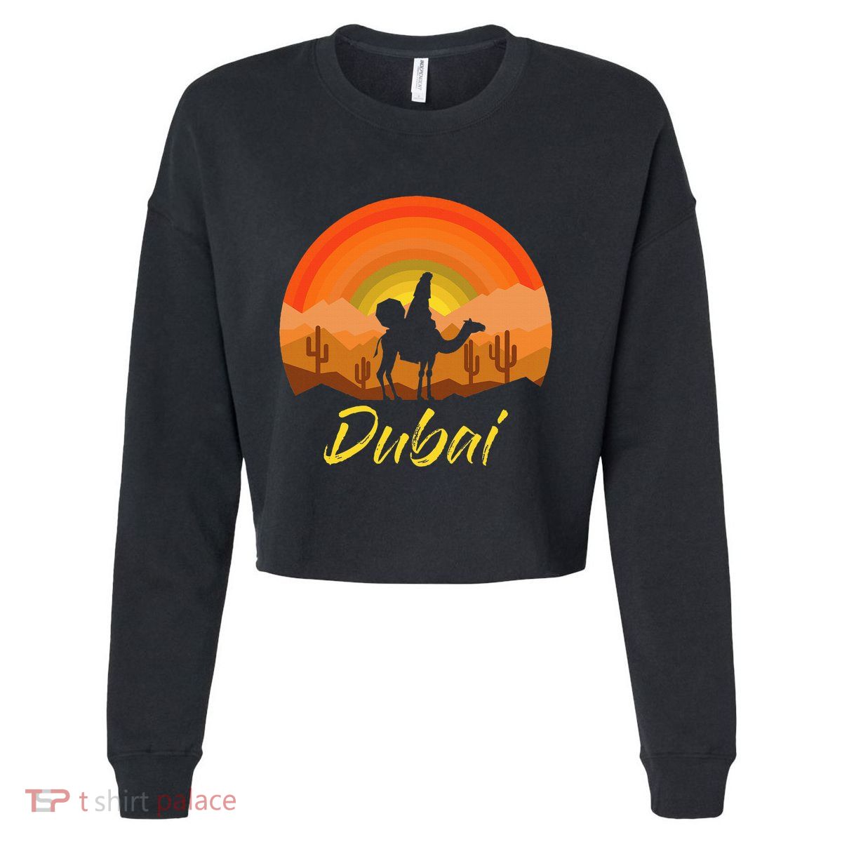 Dubai United Arab Emirates The Palm Cropped Pullover Crew