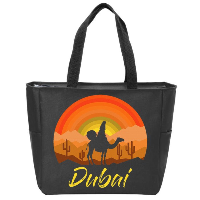 Dubai United Arab Emirates The Palm Zip Tote Bag