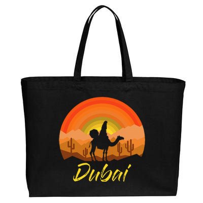 Dubai United Arab Emirates The Palm Cotton Canvas Jumbo Tote