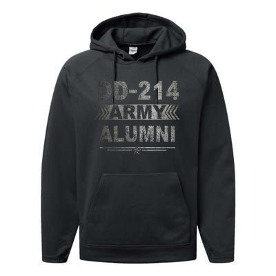 DD214 US Army Alumni Military Veteran Retirement Gifts Performance Fleece Hoodie