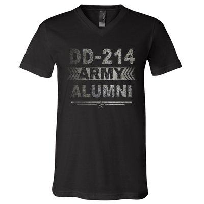 DD214 US Army Alumni Military Veteran Retirement Gifts V-Neck T-Shirt