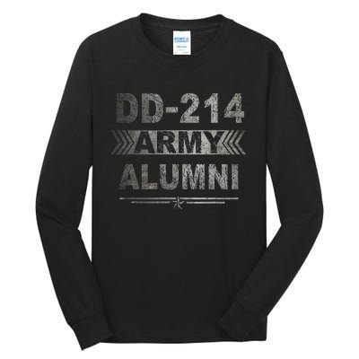 DD214 US Army Alumni Military Veteran Retirement Gifts Tall Long Sleeve T-Shirt