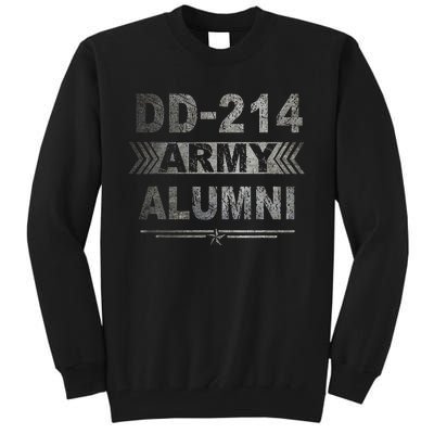 DD214 US Army Alumni Military Veteran Retirement Gifts Tall Sweatshirt