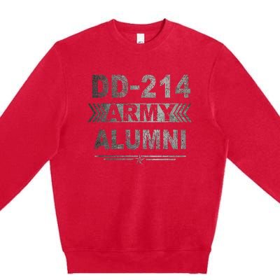 DD214 US Army Alumni Military Veteran Retirement Gifts Premium Crewneck Sweatshirt