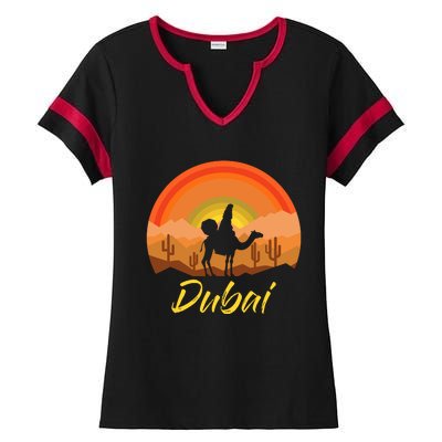 Dubai United Arab Emirates The Palm Ladies Halftime Notch Neck Tee