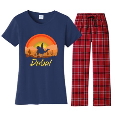 Dubai United Arab Emirates The Palm Women's Flannel Pajama Set