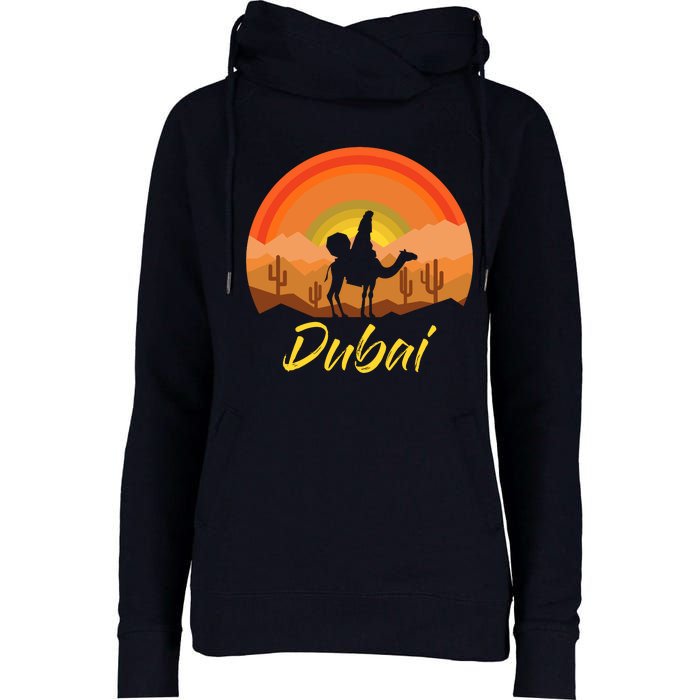 Dubai United Arab Emirates The Palm Womens Funnel Neck Pullover Hood