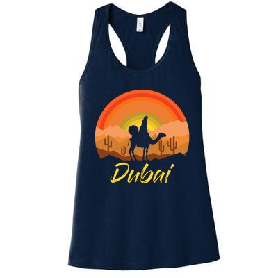 Dubai United Arab Emirates The Palm Women's Racerback Tank