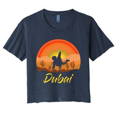 Dubai United Arab Emirates The Palm Women's Crop Top Tee