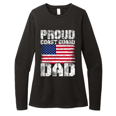 Distressed Us American Flag Funny Guard Dad Fathers Day Gift Womens CVC Long Sleeve Shirt