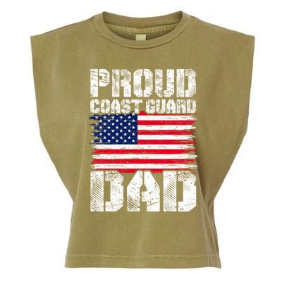 Distressed Us American Flag Funny Guard Dad Fathers Day Gift Garment-Dyed Women's Muscle Tee