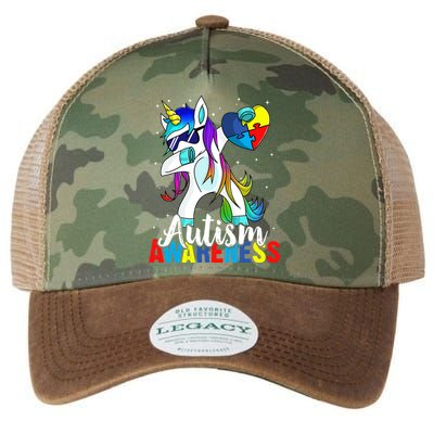 Dabbing Unicorn Autism Awareness Be Kind Gift Legacy Tie Dye Trucker Hat