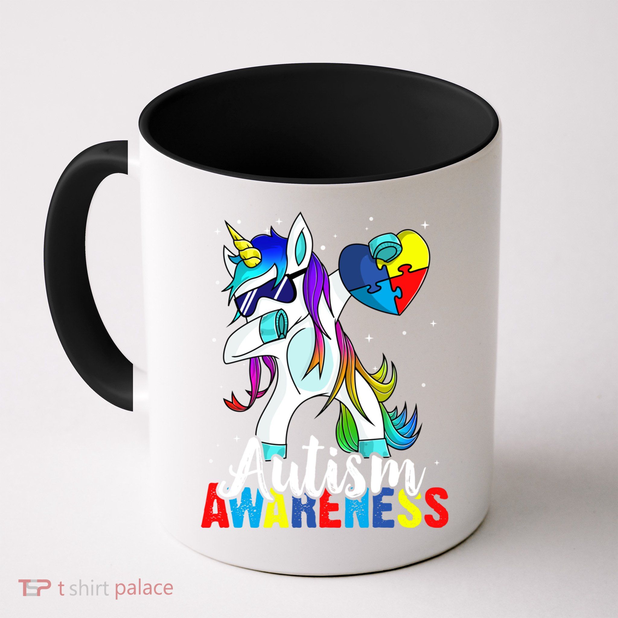 Dabbing Unicorn Autism Awareness Be Kind Gift Mug