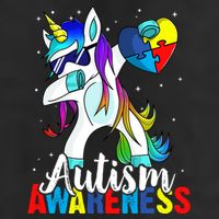 Dabbing Unicorn Autism Awareness Be Kind Gift Microfiber Hand Towel