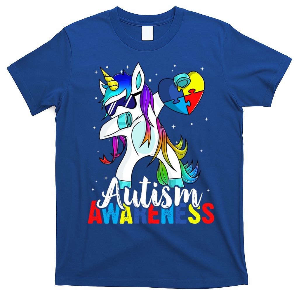 Dabbing Unicorn Autism Awareness Be Kind Gift T-Shirt