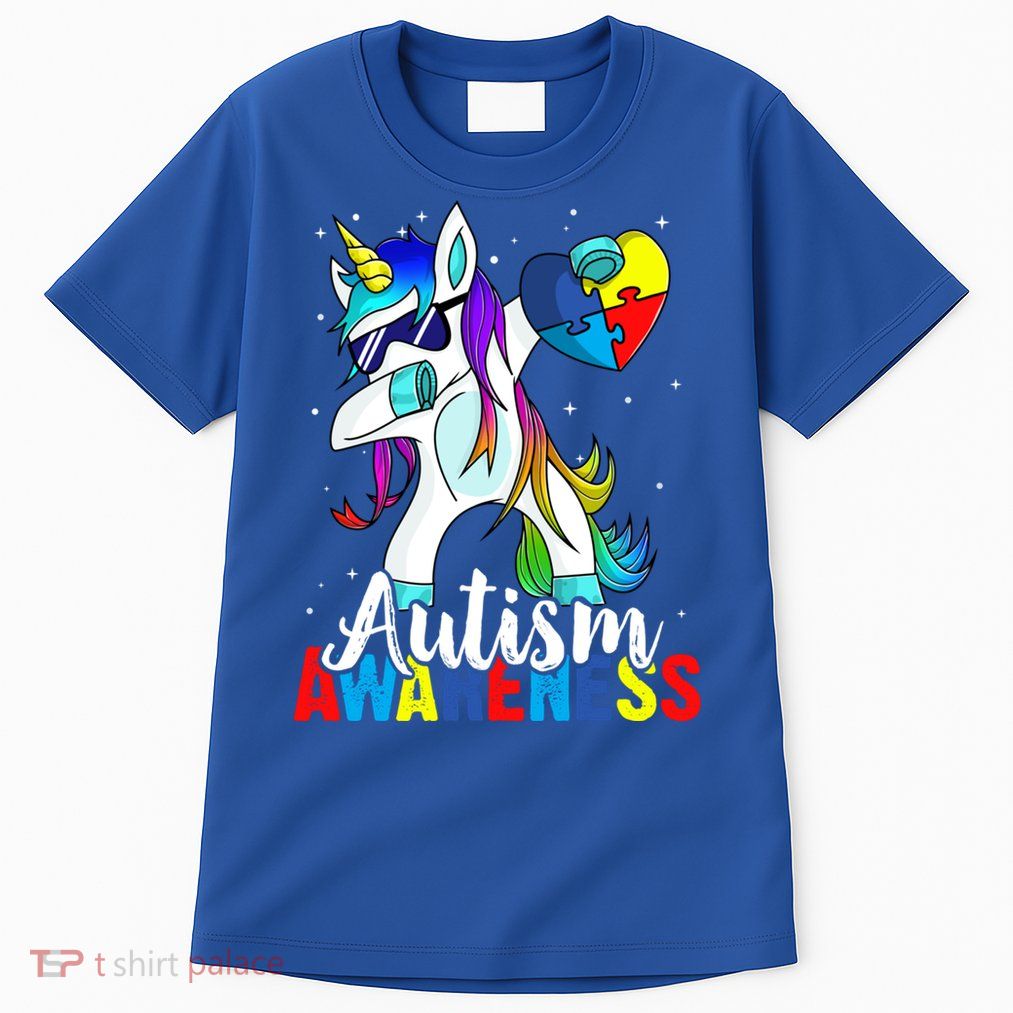 Dabbing Unicorn Autism Awareness Be Kind Gift Tall T-Shirt