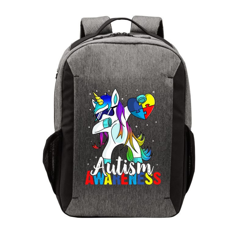 Dabbing Unicorn Autism Awareness Be Kind Gift Vector Backpack