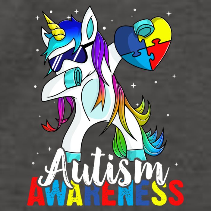 Dabbing Unicorn Autism Awareness Be Kind Gift Vector Backpack