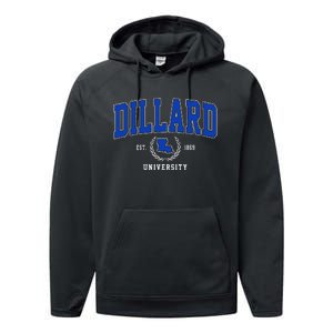 Dillard University Arch Design Performance Fleece Hoodie