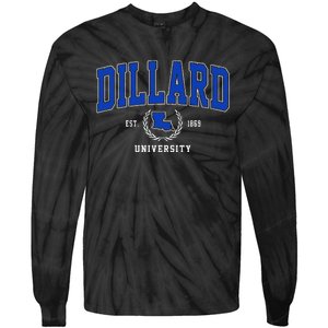 Dillard University Arch Design Tie-Dye Long Sleeve Shirt