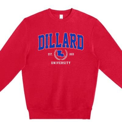 Dillard University Arch Design Premium Crewneck Sweatshirt