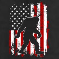 Distressed USA American Bigfoot Sasquatch Flag Adult Drive Performance Visor