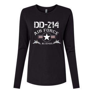 Dd214 U.S A.I.R Force Alumni Usaf Womens Cotton Relaxed Long Sleeve T-Shirt