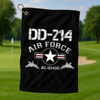 Dd214 U.S A.I.R Force Alumni Usaf Golf Towel