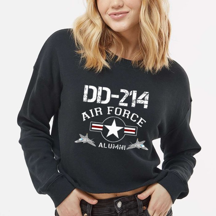Dd214 U.S A.I.R Force Alumni Usaf Cropped Pullover Crew