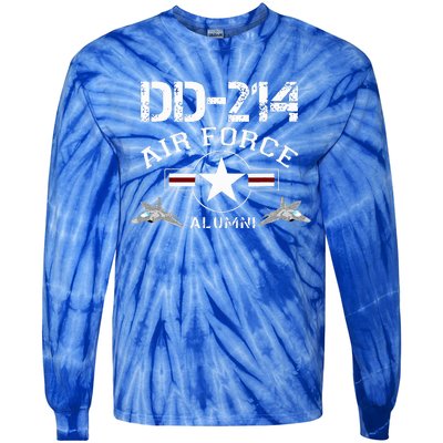 Dd214 U.S A.I.R Force Alumni Usaf Tie-Dye Long Sleeve Shirt