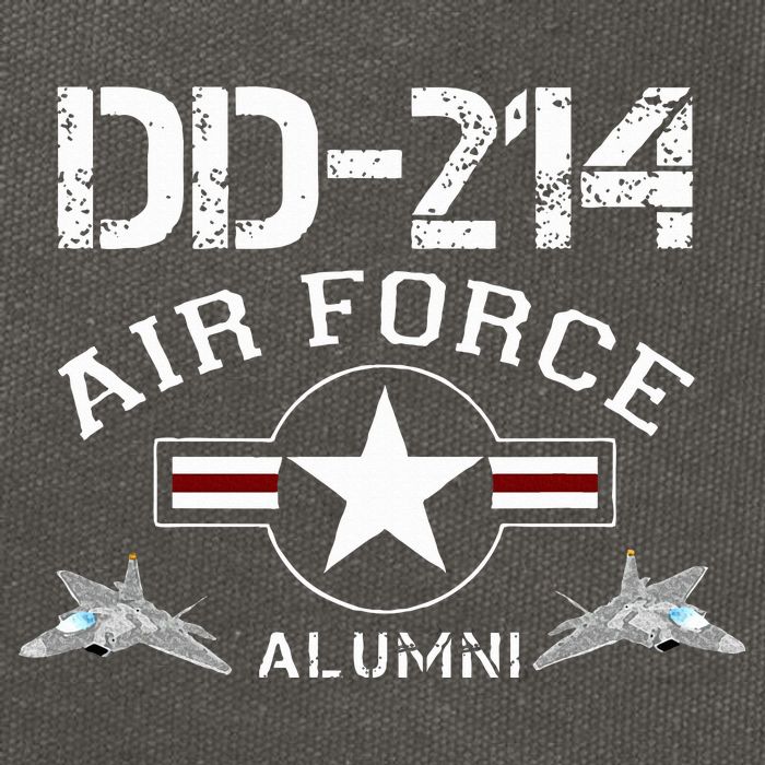 Dd214 U.S A.I.R Force Alumni Usaf Cotton Canvas Backpack