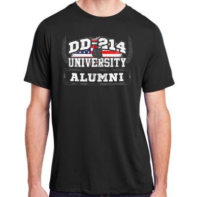 DD214 University Alumni Military Vet Retired Veteran Flag Adult ChromaSoft Performance T-Shirt