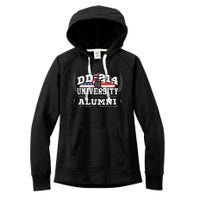 DD214 University Alumni Military Vet Retired Veteran Flag Women's Fleece Hoodie