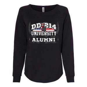 DD214 University Alumni Military Vet Retired Veteran Flag Womens California Wash Sweatshirt