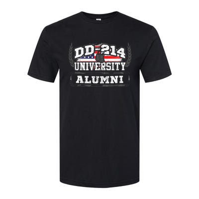 DD214 University Alumni Military Vet Retired Veteran Flag Softstyle CVC T-Shirt