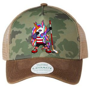 Dabbing Unicorn America Ice Hockey Fans Jersey Usa Flag Gift Legacy Tie Dye Trucker Hat