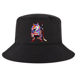 Dabbing Unicorn America Ice Hockey Fans Jersey Usa Flag Gift Cool Comfort Performance Bucket Hat